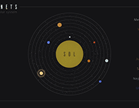 PLANETARIUM - the solar system infografic (GIF)