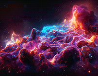 Fantastic Nebula Abstract Space 1