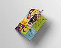 Bi-Fold Restaurant menu Brochure mockup
