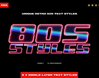 Retro 80s Text Styles— byDBDS®