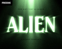 Free Download: Alien Glow Text Effect