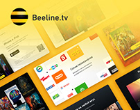 Landing page for Beeline TV