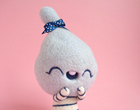 Ceecee, cotton candy girl - Blue Raspberry Art Toy