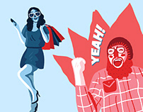 Illustrations for Icons8 'Ouch' Project III