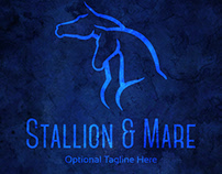 Stallion and Mare Horse Logo