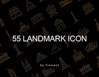 Free DEMO 50+ Landmark Icon Design