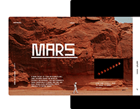 Mars Travel Website Concept