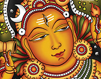 6 Gods in Kerala Mural | Indian Folk Art