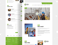 Construction Industry Website Landing Page
