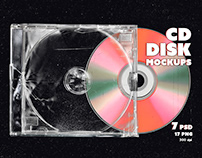 CD disk & case mokups