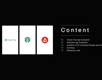 UX Research : iCloud, Starbucks, Academy of Art Uni.