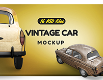 Vintage Car Mockup