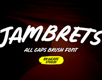 Jambrets – All Caps Brush Font