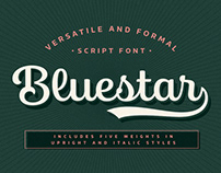 Bluestar typeface