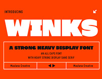Winks Strong Heavy Display Font