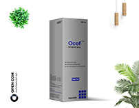 Ocof Syrup Box Branding Design Redesign for Practise