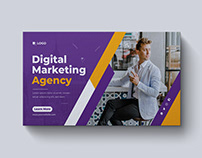 Digital Marketing Agency Web Banner - Youtube Thumbnail