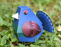 Paper toys: Animals of the Alps