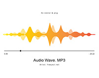 Free Download 9 Audio Wave Design Element (VECTOR)
