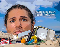 The Raining Heart - Beach Pollution