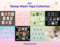 2021 Stamp Washi Tape Collection