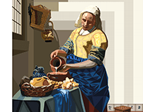MILKGIRL of Johannes Vermeer "Melkmeisje"