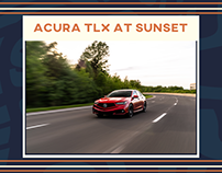 Acura TLX at Sunset