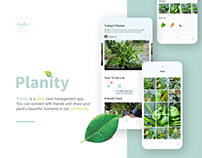 Planity-Plant Care Management App-UXUI Study(Sprint)