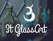 3T Glass Art logo proposal
