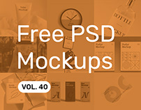 Free PSD Mockups vol. 40