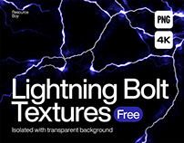 100 Free Lightning Bolt Textures (PNG)