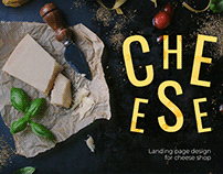 Landing page design for cheese selling company Amir D