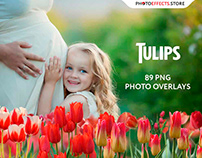 89 Tulip Photo Overlays