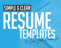 Simple Resume Templates - Your Path to Professionalism