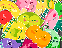 Sticker Pack | Fruits Family