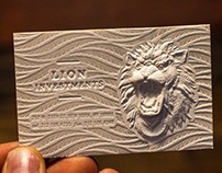 3D Embossed Business Cards with Letterpress