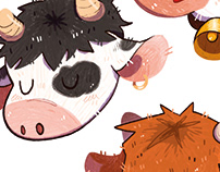 Cow character design