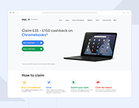 UI/UX | Chromebook | Cashback Website
