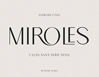 MIROLES Clean Sans Serif Style