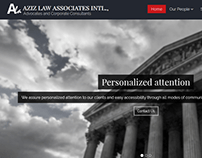 Aziz Law - Website UI