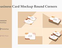 Business Card Mockup Round Corners