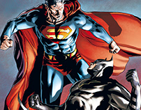Color over illustration "Evil Superman"