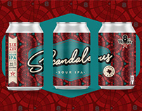 Scandalous Beer Label Design