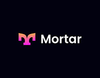 Mortar Logo-Modern M Letter Logo-M Logo-Brand Identity
