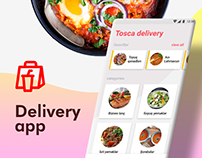 Food Delivery App UX/UI with free Adobe XD template