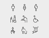 Free Toilet Symbol Icons Set in Vector Ai & PNG
