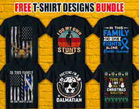 Trendy T-Shirt Design Bundle Free Download