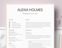 Professional & Modern Resume template for Pages & Word