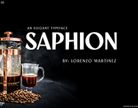 Saphion - Elegant Vintage Display Font
