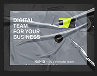 Nanid digital team | Site design